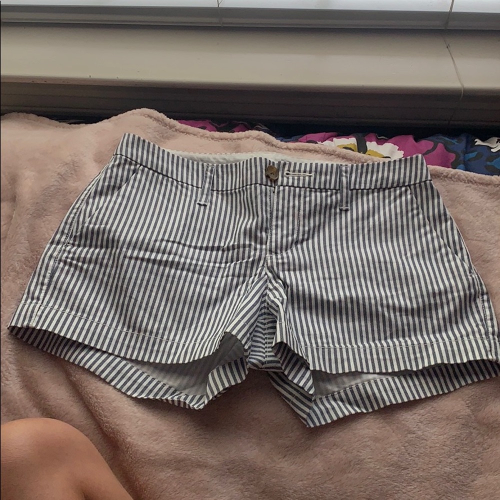 old navy striped shorts